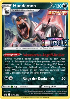 Pokémon-Karte Hundemon SWSH090