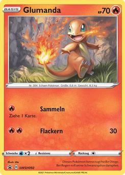 Pokémon-Karte Glumanda SWSH092