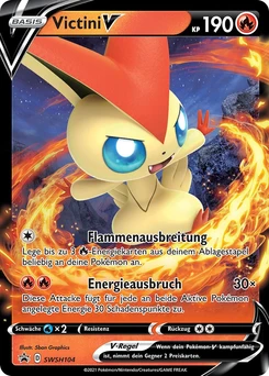 Pokémon-Karte Victini V SWSH104