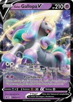 Pokémon-Karte Galar-Gallopa V SWSH111