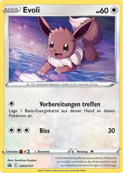 Pokémon-Karte Evoli SWSH127