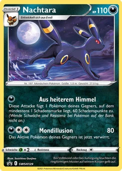 Pokémon-Karte Nachtara SWSH129