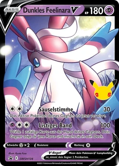 Pokémon-Karte Dunkles Feelinara V SWSH134