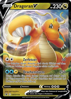 Pokémon-Karte Dragoran V SWSH154