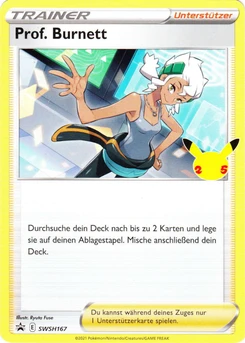 Pokémon-Karte Prof. Burnett SWSH167