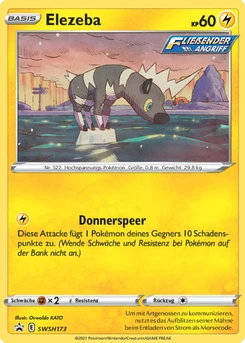 Pokémon-Karte Elezeba SWSH173
