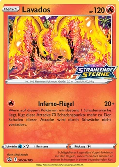 Pokémon-Karte Lavados SWSH185