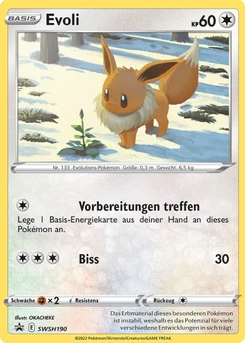 Pokémon-Karte Evoli SWSH190