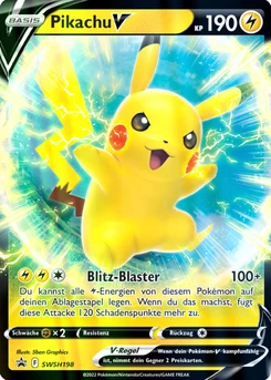 Pokémon-Karte Pikachu V SWSH198