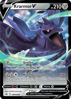 Pokémon-Karte Krarmor V SWSH200