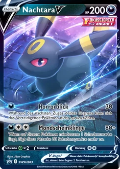 Pokémon-Karte Nachtara V SWSH203