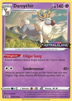 Pokémon-Karte Damythir SWSH206