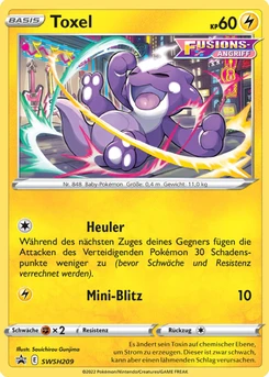 Pokémon-Karte Toxel SWSH209