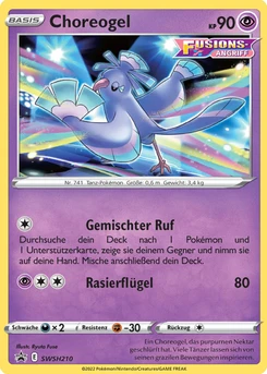 Pokémon-Karte Choreogel SWSH210