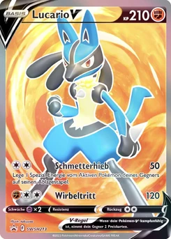 Pokémon-Karte Lucario V SWSH213