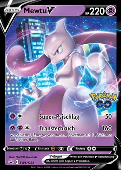 Pokémon-Karte Mewtu V SWSH223