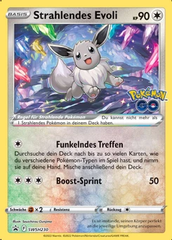 Pokémon-Karte Strahlendes Evoli SWSH230