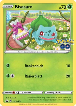 Pokémon-Karte Bisasam SWSH231