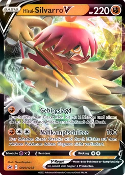 Pokémon-Karte Hisui-Silvarro V SWSH238