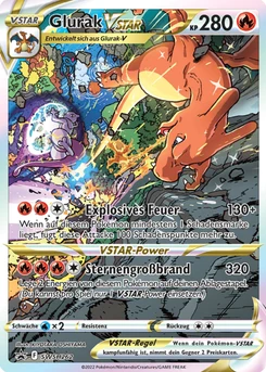 Pokémon-Karte Glurak VSTAR SWSH262