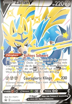 Pokémon-Karte Zacian V SWSH292