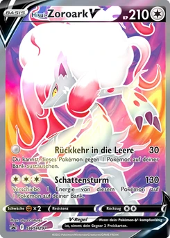 Pokémon-Karte Hisui-Zoroark V SWSH297