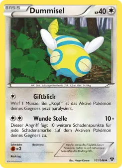 Pokémon-Karte Dummisel 101/146
