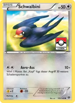 Pokémon-Karte Schwalbini 102/146