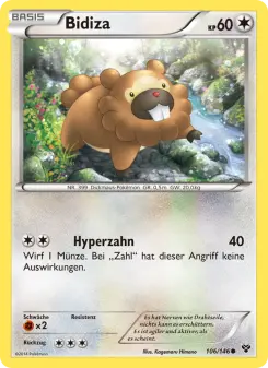 Pokémon-Karte Bidiza 106/146