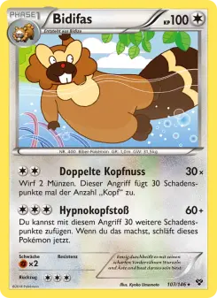 Pokémon-Karte Bidifas 107/146