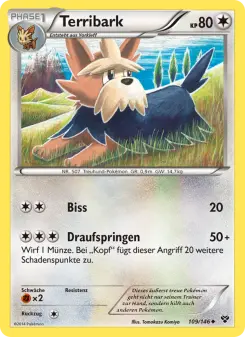 Pokémon-Karte Terribark 109/146