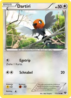 Pokémon-Karte Dartiri 113/146