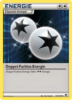Pokémon-Karte Doppel-Farblos-Energie 130/146