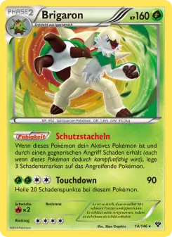 Pokémon-Karte Brigaron 014/146