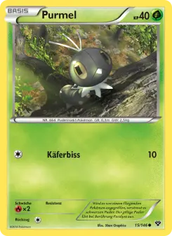Pokémon-Karte Purmel 015/146