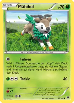 Pokémon-Karte Mähikel 018/146