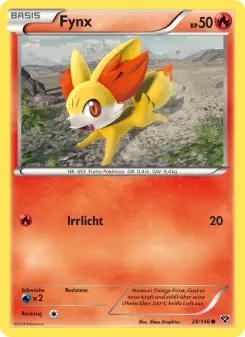 Pokémon-Karte Fynx 024/146