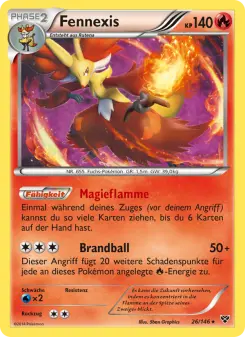 Pokémon-Karte Fennexis 026/146