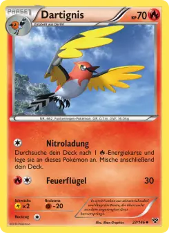 Pokémon-Karte Dartignis 027/146