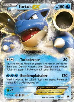 Pokémon-Karte Turtok EX 029/146