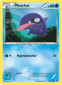 Pokémon-Karte Muschas 031/146