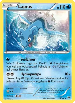 Pokémon-Karte Lapras 035/146