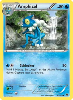 Pokémon-Karte Amphizel 040/146