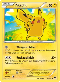 Pokémon-Karte Pikachu 042/146