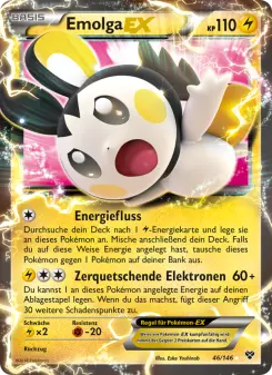 Pokémon-Karte Emolga EX 046/146