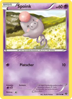 Pokémon-Karte Spoink 049/146