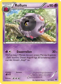 Pokémon-Karte Rollum 052/146
