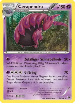 Pokémon-Karte Cerapendra 053/146