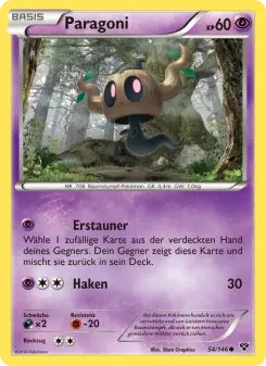 Pokémon-Karte Paragoni 054/146
