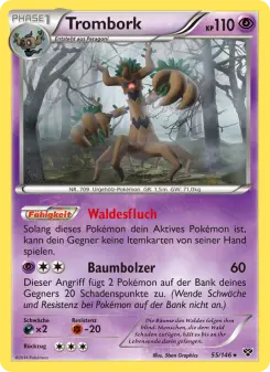 Pokémon-Karte Trombork 055/146